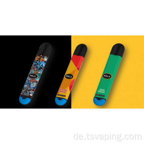 Neues Design relx Einweg -Vape Ceramic Coil 600Puffs